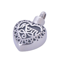 Mom Keepsake Memorial Pendant Necklace Opens and Closes Screw Stainless Ste