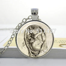 HZ  A300 Da Vinci Fetus Pendant Leonardo Da Vinci Drawing Doctor Gift ,Arti