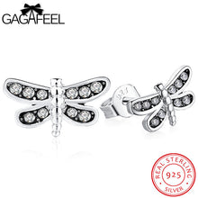GAGAFEEL Stud Earrings For Women 925 Sterling Silver Stud Pending Dragonfly