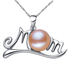 2017 Ball shape Simulated pearl pendant necklace letter mom necklace  for