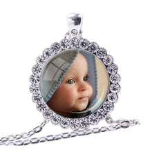 PERSONALIZED PHOTO PENDANT Custom Necklace Photo of Your Baby Child Mom Dad