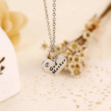 5 PCS Love Heart Pendant Rhinestone Godmother Necklace Jewelry Mothers Day