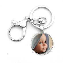 SUTEYI Personalized Photo Key Chain Ring Custom Photo of Your Baby Child Mo