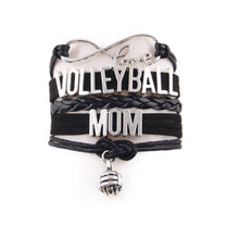 Little Minglou Infinity Love sport volleyball MOM bracelet volleyball charm