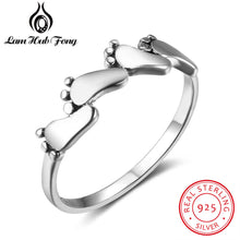 NEW 925 Sterling Silver Rings for Women Four Feet Design Vintage Style Ring