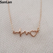 10pcs Heartbeat NecklacecValentines Day Romantic Cardio Jewery Love Necklac