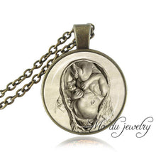 1pc Midwife pendant Midwife necklace Da Vinci fetus necklace Leonardo Da Vi