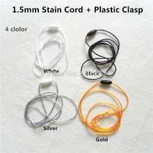 10pcs 1.5mm Satin Cord with Plastic Breakaway Clasps for Silicone Baby Teet