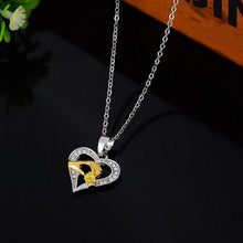 1PC Mother's Day Gift Long Necklace Mom & Child Hand In Hand Pendant Rhines
