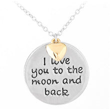 NANBO Fashion Elegent statement Chunky chain Moon Love Mom Dad Heart Silver