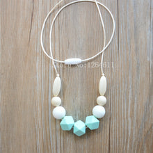 5pcs SiliconTeething Necklace Chewable teething necklace Safe for mom and b
