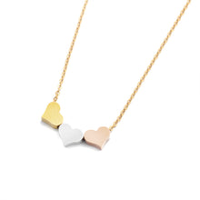 GORGEOUS TALE Wholesale Price Fashion Triple Heart Necklace Pendants Gift f