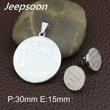 Wholesale Fashion Stainless Steel Jewelry Sets Mama Mutti mom For  Women Pe