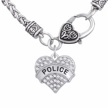 Lemegeton POLICE & POLICE  WIFE MOM  SISTER  GIRL Crystal Love  Heart Penda