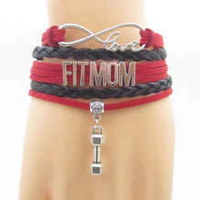 love fit mom bracelets infinity love exercise bracelet fashion fitness brac