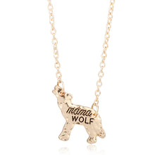 New Family love Gift Mom Wolf Suspension Necklaces & Pendants Alloy Mama Wo