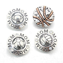 10 Pcs/lot Snap Jewelry Buttons Mom Ball Rhinestone 18mm Snap Buttons Fit 1