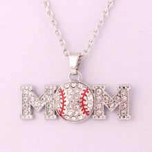 New Arrival Hot Selling zinc studded with sparkling crystal MOM BASEBALL re