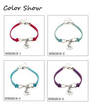 Rope leather Bracelet for women letters "mom" for mother's day gift & Bangl