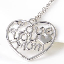 Fashion Necklaces For Women 2015 Mother's Day Gift Engraved Letters "I Love