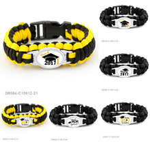 (10 PCS/lot) Class of 2017 Kinder 2017 Graduate Proud Graduate Mom Paracord