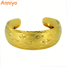 Anniyo African Bangles For Women's Silver/Gold Color Dubai Jewelry Ethiopia