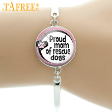 TAFREE Brand 2017 New Fashion Hot Selling Proud mom of rescue dogs bracelet