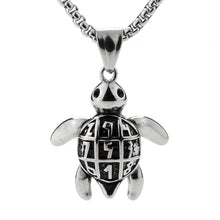 Turtle necklace for men women stainless steel pendant charm W chain jewelry