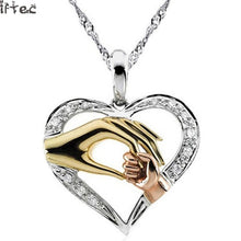 2017 Mom Necklace Baby Heart Pendant  Mother Daughter Son Child Family Love