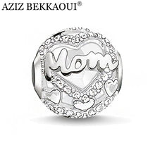 Mom Beads Crystal Beads Fit For Pandora Bracelet Necklace Brand Design Diy
