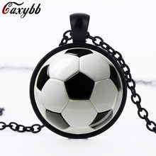SOCCER BALL PENDANT Soccer Mom Jewelry Football Pendant Black White Gift fo