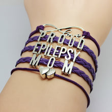 Purple Braid Proud Epilepsy Mom Auntie Sister Grandmother Awareness Bracele