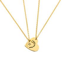 2piece/set I carry your heart & with me Necklace Match Heart Necklace Penda