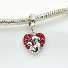 Fits Pandora Charms bracelet Necklace 925 Sterling Silver Beads Mom Love Ch