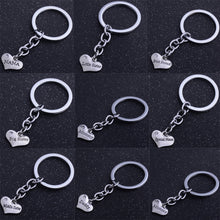 Heart Keyring Love Mothers Fathers Niece NANA Grandma Sisters Best Friends