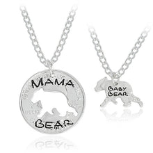 Creative MAMA / BABY BEAR Maternity Necklace Family Coin Necklaces Jewelry