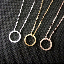Wholesale 10piece Stainless Steel Dainty Circle Round Necklace For Women Ka