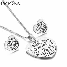 New Fashion Women Silver Gold Stainless Steel Mom Hearts Letter Lovely Neck
