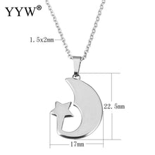 YYW European Lover Woman Gifts Mom Original Color Stainless Steel Chain Jew
