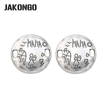 10pcs Antique Silver Plated Mama Mom Connectors Charm Pendant Jewelry Makin