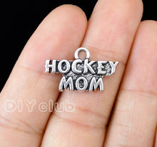 40pcs  Antique Silver Hockey Baseball Softball Basketball Tennis Mom Charms