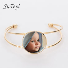 SUTEYI Personalized Photo adjustable blacelet Custom Photo of Your Baby Chi