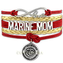 (10 PCS/lot) Custom  Infinity Love US Marine Corps Mom Sister Marines Charm