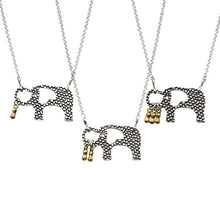 Elephant And Her Little Peanuts Necklace MOM Baby Love Fiercely Protective