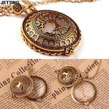 JETTING 1Pc Tree of Life Magnifying Glass Antiqued Bronze Pendant Necklace