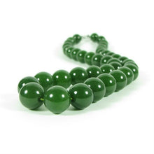 Hetian 8 mm Green beads Wafer Necklace Cool Necklace Accessories Beads Neck