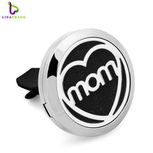 30MM love mom Stainless steel car perfume oil diffuser locket necklace New