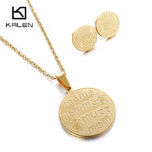 Kalen Fashion Cheap Jewelry China Gold Color Stainless Steel Letter Mom & C