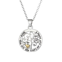 Round Hollow Tree Pendant Necklace The Gift to Mom 2017 new Hot sale letter