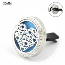 Love MOM Car Perfume Locket 30mm Magnetic Stainless Steel Heart Car Essenti